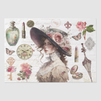 Seda Papel de Tecido do Projeto do chique