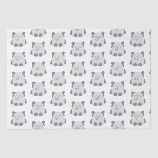 Seda Papel de tecido elefante, do tipo kawaii, bonito (Frente )
