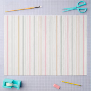 Seda Papel de Tecido Elegante para Stripes de Pastel