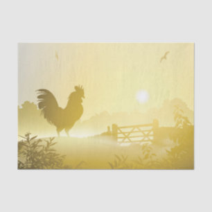 Seda Papel de Tecido Embalando Fazenda Sunny Morning Pa