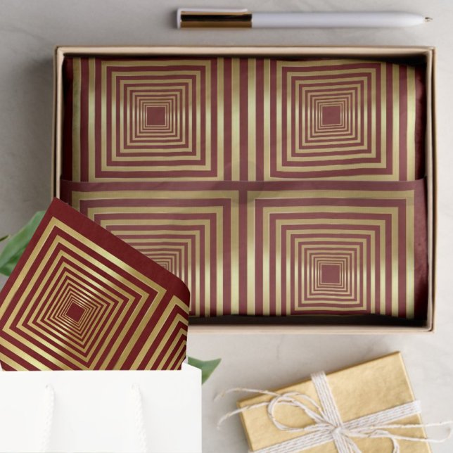 Seda Papel de Tecido embrulhado em ouro vermelho (Criador carregado)