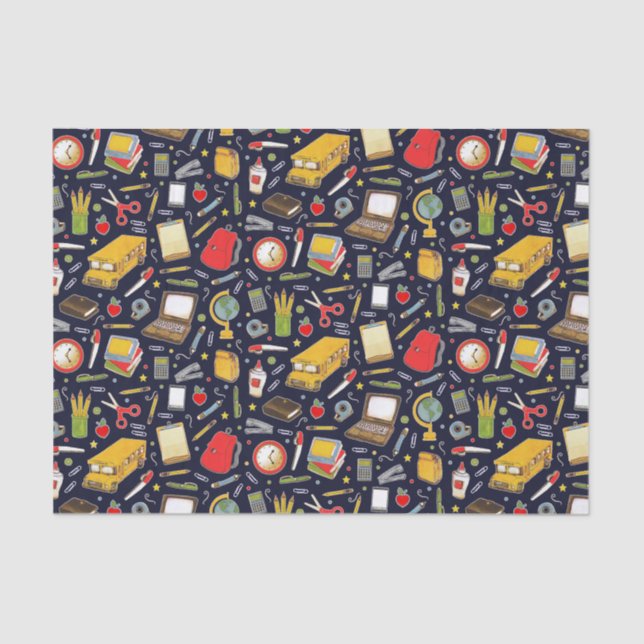 Seda Papel de Tecido Escolar de Professores (Frente )