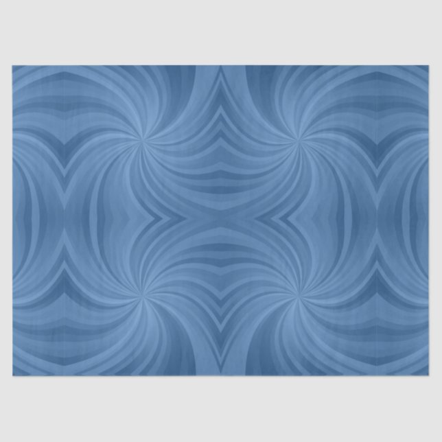 Seda papel de tecido espiral azul (Frente )
