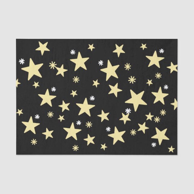 Seda Papel de Tecido Estrelado (Frente )