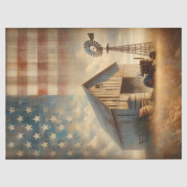 Seda Papel de Tecido Fazenda Americano