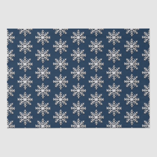 Seda Papel de Tecido Feriado de Neve (Frente )
