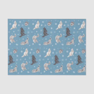 Seda Papel de Tecido Feriado Wolf