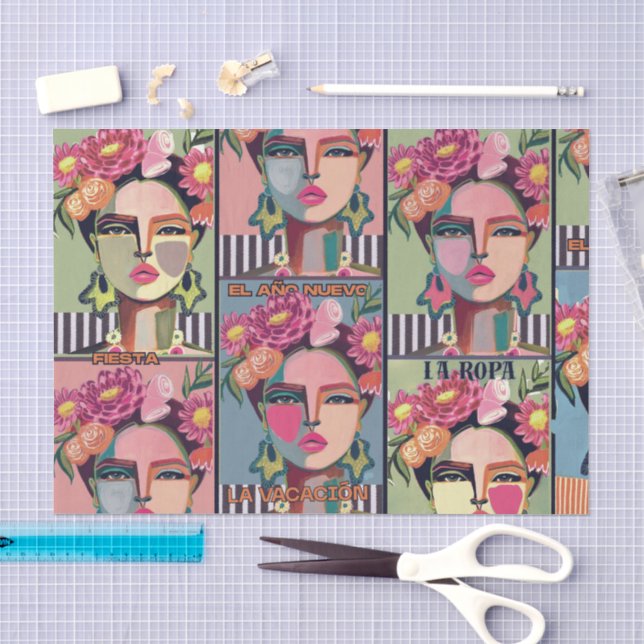 Seda Papel de Tecido Fiesta (Arte )