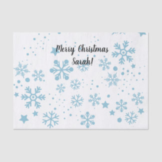 Seda Papel de Tecido Flasto de Neve Personalizado