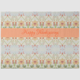 Seda Papel de Tecido Flor de Ação de Graças Bonito