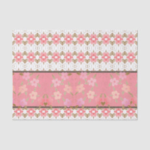 Seda Papel de Tecido Flor do Chique em Pinks