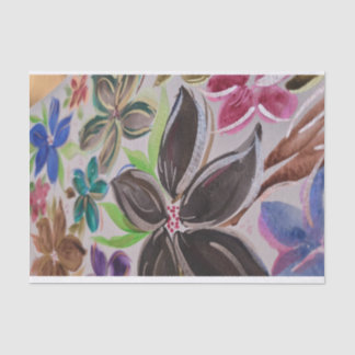 Seda Papel de Tecido Floral