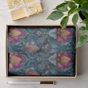 Seda Papel de Tecido Floral