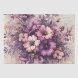 Seda Papel de Tecido Floral de Descaptação Inspirado na