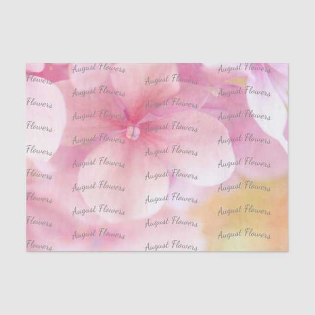Seda Papel de Tecido Floral Flor Rosa Florestal (Frente )
