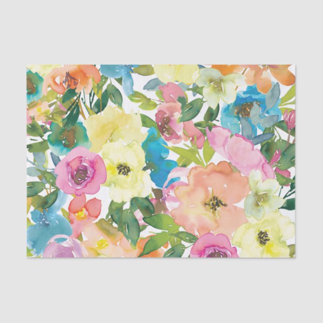 Seda Papel de Tecido Floral primavera | Presente de Flo (Frente )