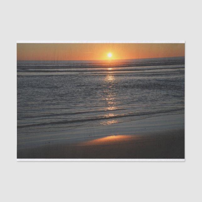 Seda Papel de Tecido Fotográfico Sunset na Costa do Ore (Frente )