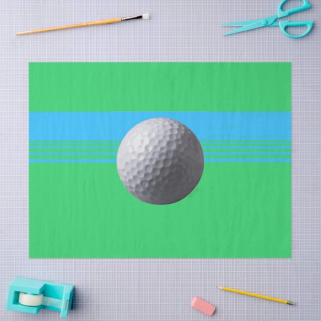 Seda Papel de tecido Golf Ball grande (Arte )