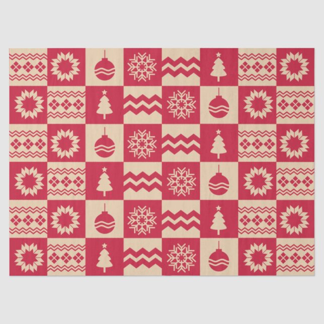 Seda Papel de Tecido Holiday Harmony (Frente )