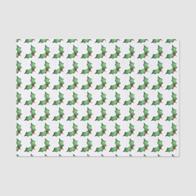 Seda Papel de Tecido Holly Holiday (Frente )