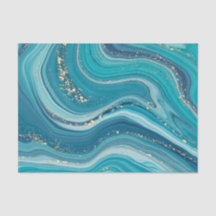 Papel de Tecido Líquido Azul e Verde