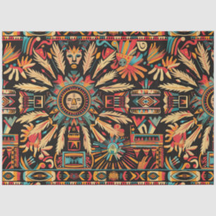 Seda Papel de Tecido Luxo "Aztec Dream" de Teal Radiant