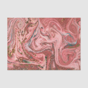 Seda Papel de Tecido Marble Rosa
