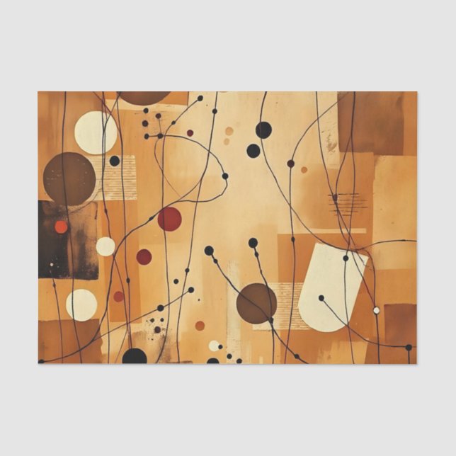 Seda Papel de Tecido Mínimo de Camadas abstrato Quente (Frente )