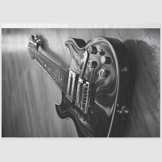 Seda Papel de Tecido Monocromático para Violão Elétrico (Frente )