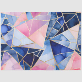 Seda Papel de tecido musácico de vidro colorido