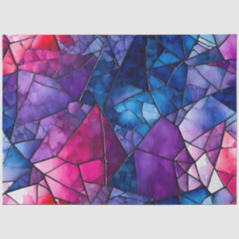 Seda Papel de tecido musácico de vidro colorido