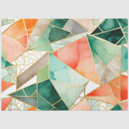 Seda Papel de tecido musácico de vidro colorido