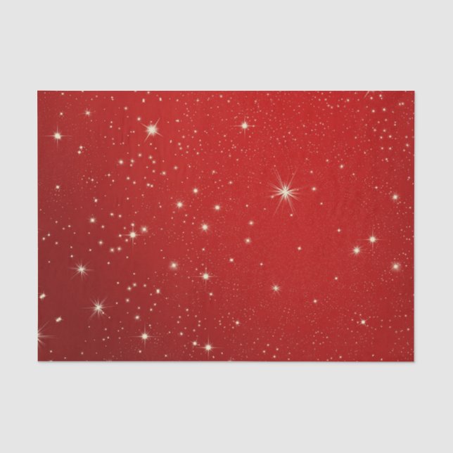 Seda Papel de Tecido Noturno Vermelho no Natal (Frente )