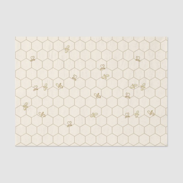 Seda Papel de Tecido Padrão de Honeycomb com pequenas a (Frente )