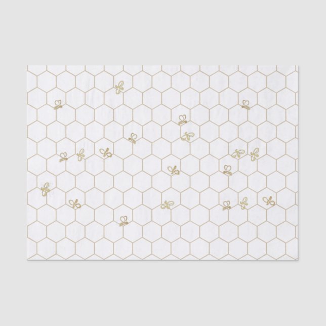 Seda Papel de Tecido Padrão de Honeycomb com pequenas a (Frente )
