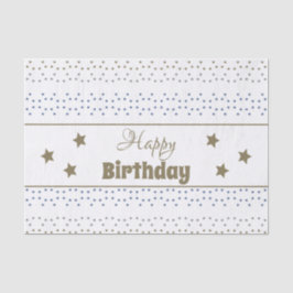 Seda Papel De Tecido Padrão Estrela Para O Aniversário