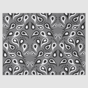 Seda Papel de tecido paisley para cinzas