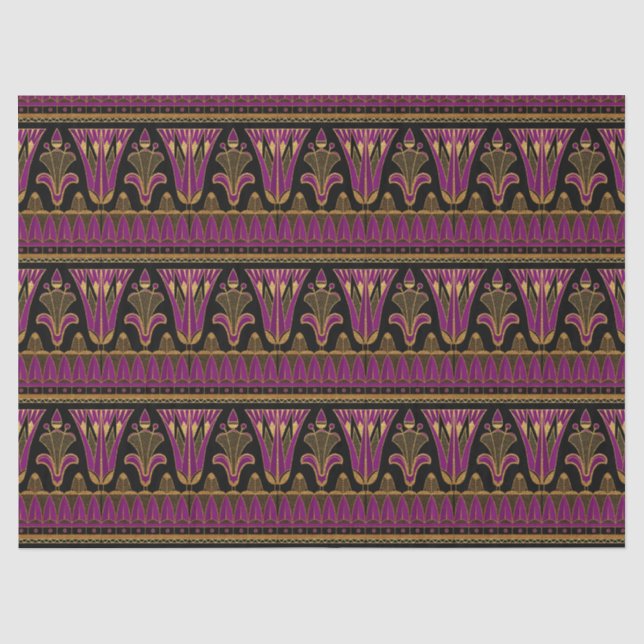Seda Papel de Tecido para Decodificação de Arte Roxo e  (Frente )