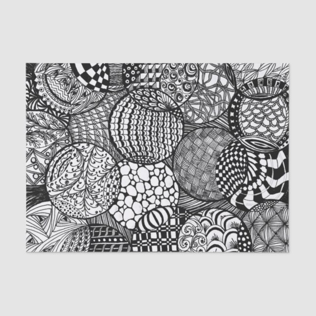 Seda Papel de tecido para Designs travados (Frente )