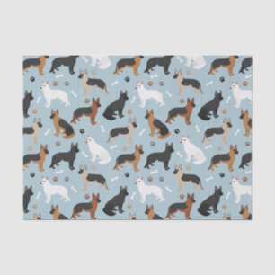 Seda Papel de tecido para german shepherd e patas