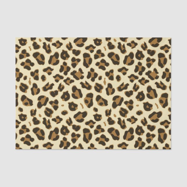 Seda Papel de tecido para impressão na moda Leopardo (Frente )