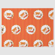 Papel de Tecido para Meninas Adoráveis de outono P