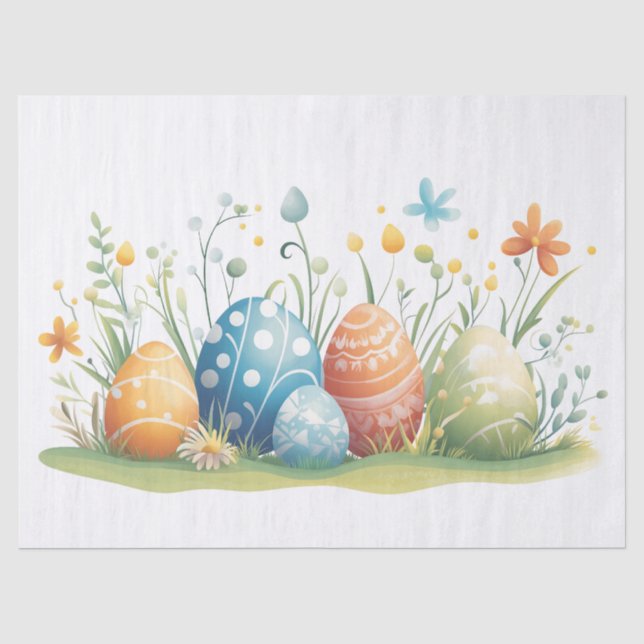 Seda Papel de tecido para Páscoa primavera - 10 lb, 17" (Frente )