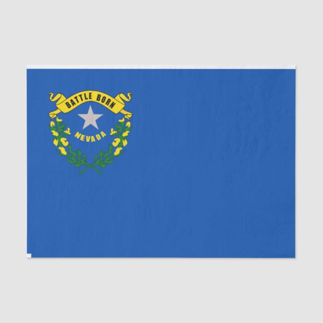 Seda Papel de tecido Patriótico com bandeira Nevada, EU (Frente )