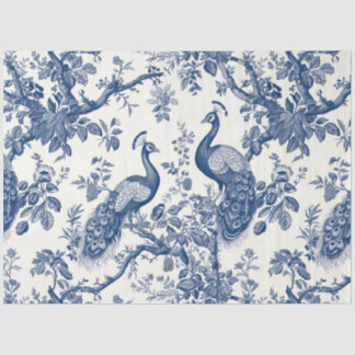 Seda Papel de Tecido Peacock