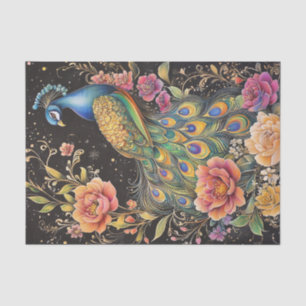 Seda Papel de Tecido Peacock