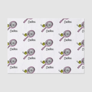 Seda Papel de tecido personalizado em forma de tênis co