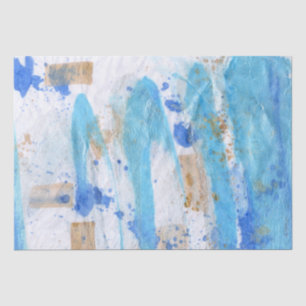Seda Papel de Tecido Pintado por Aquarela do Abstrato 0