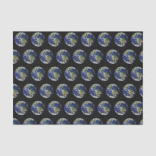 Seda Papel de Tecido Planeta da Terra - HAMbWG