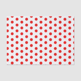 Seda Papel de Tecido Polka Red Dots Impressão